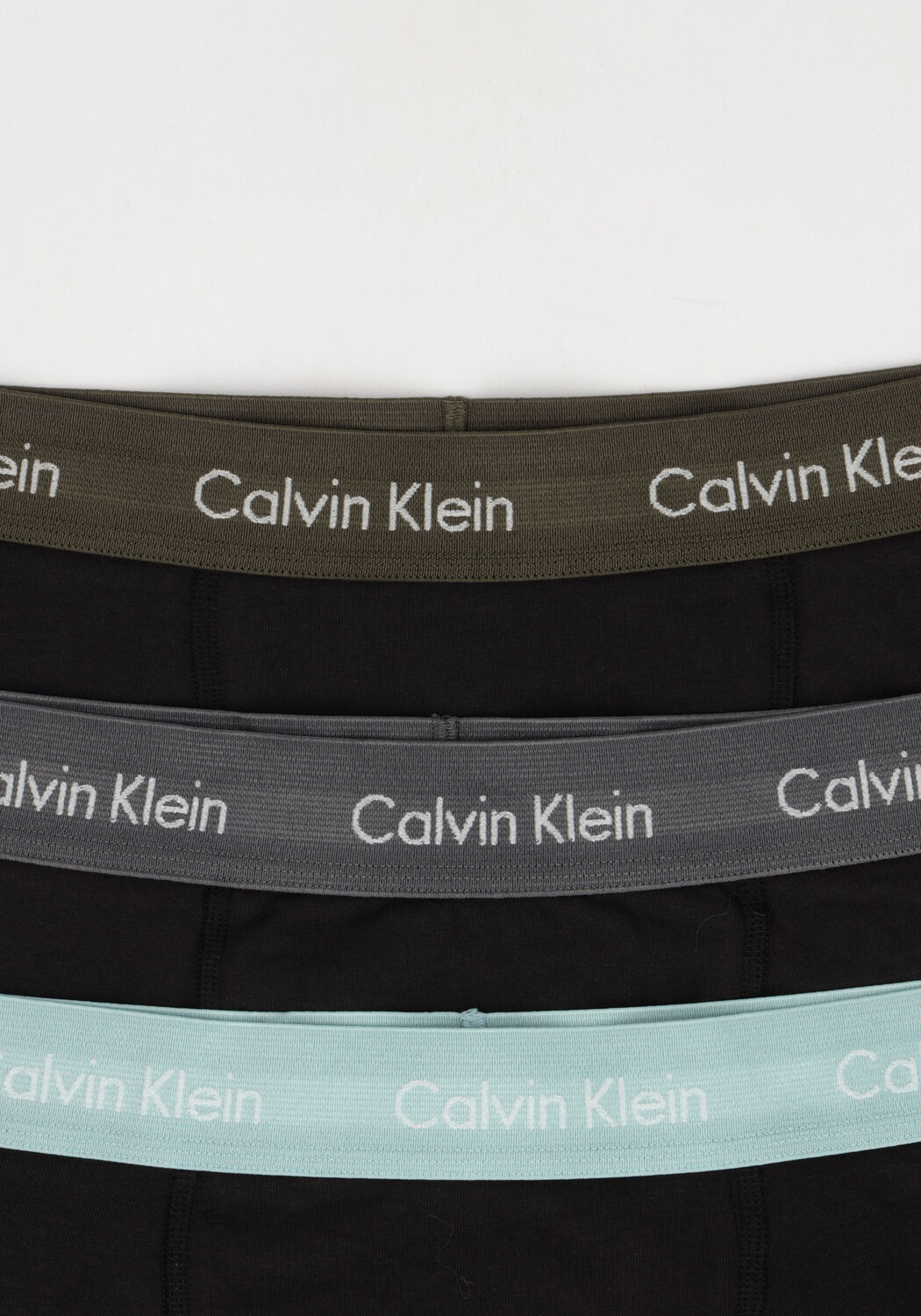 Zwarte CALVIN KLEIN UNDERWEAR Boxershorts 3-PACK TRUNKS - large