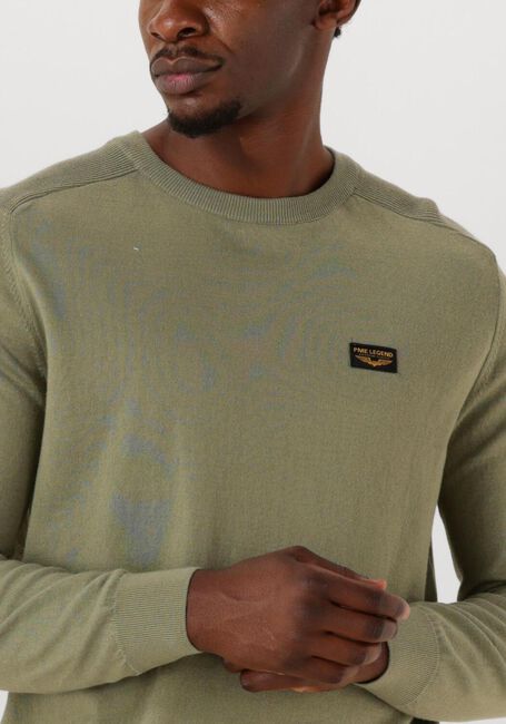 Groene PME LEGEND Trui AMERICAN CLASSIC KNIT - large
