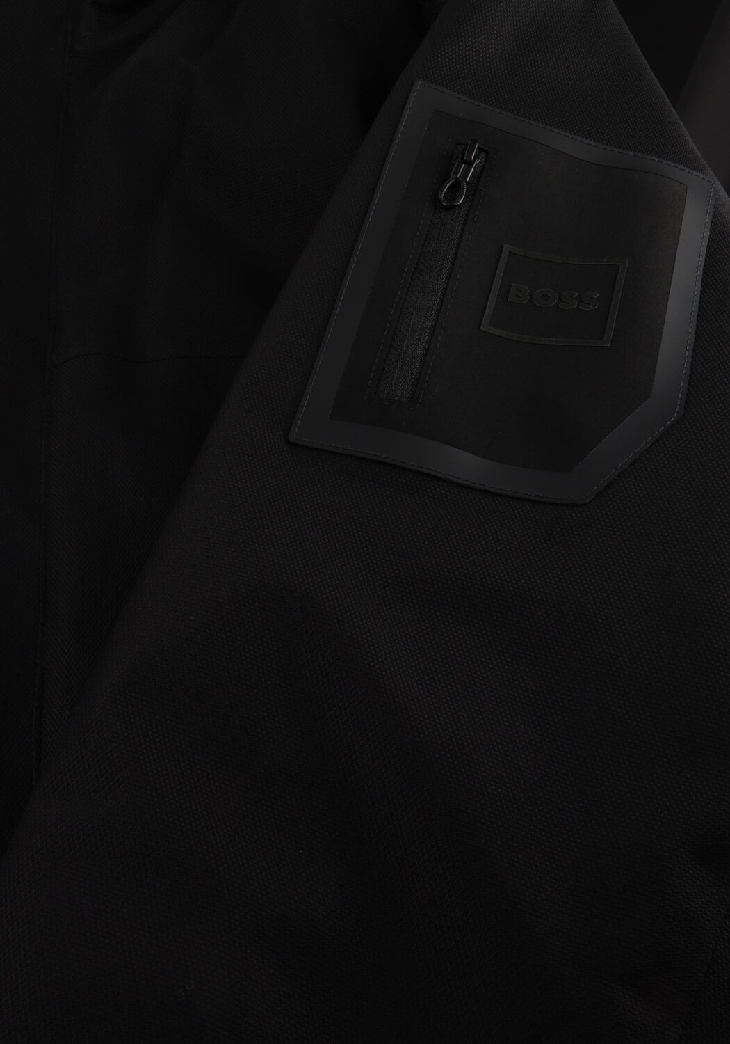 Zwarte BOSS GREEN Jassen OW_HEXATECH PARKA - large