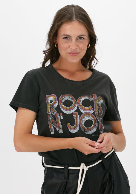 Grijze LEON & HARPER T-shirt TORO JC05 JOY - large