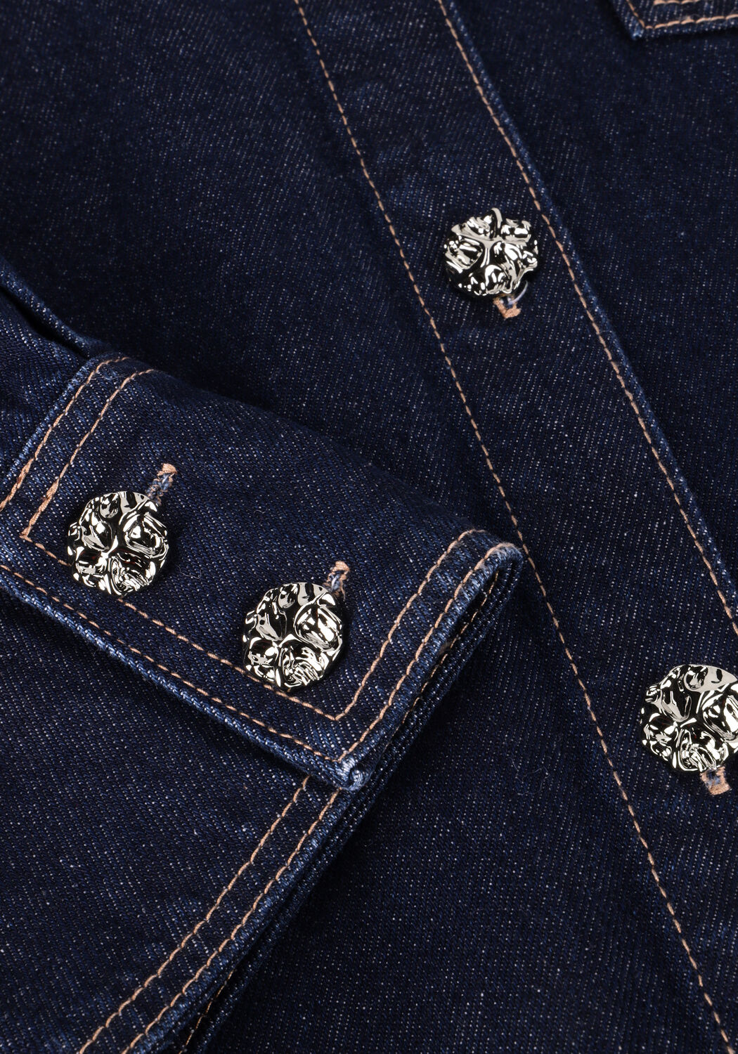 Donkerblauwe EDITED  HALEY DENIM SHIRT - large