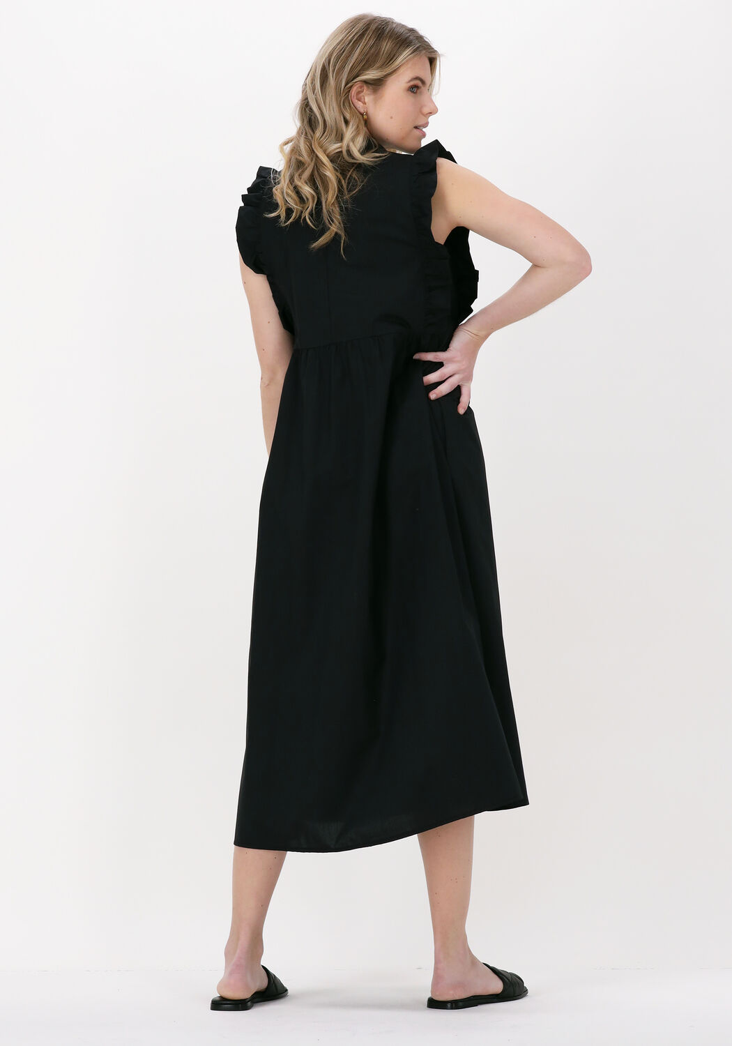 Uo gabby ruffle babydoll midi dress on sale