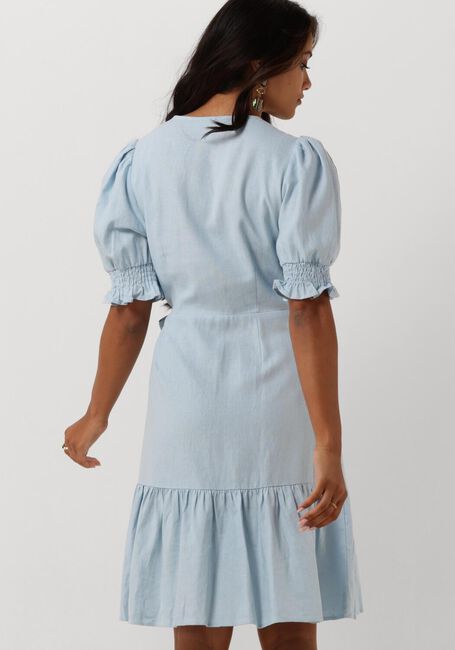 Blauwe Y.A.S. Mini jurk YASFLAXY SS WRAP DRESS - large