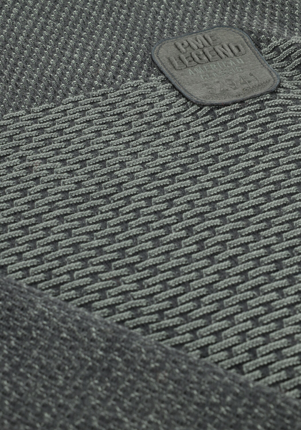 PME LEGEND Pull R-NECK COTTON PLATED en vert - large