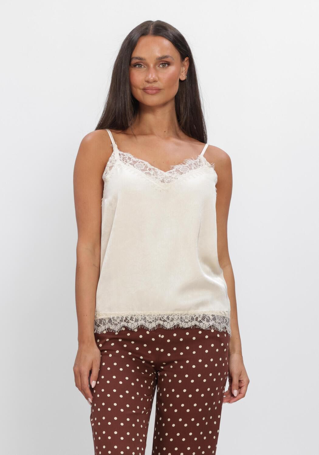 YDENCE TOP CALLIE Hauts & T-shirts &Eacute;cru - large