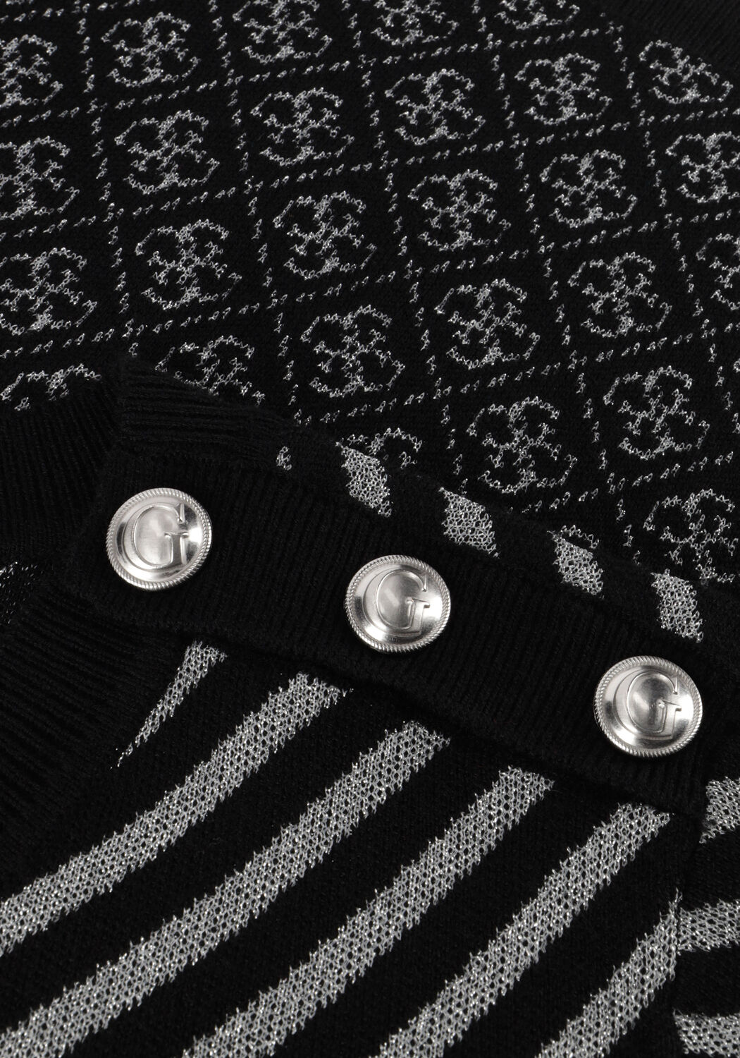 Zwarte GUESS Tops & T-shirts LS RN RENEE SWTR - large