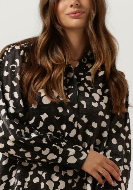 Zwarte OBJECT Mini jurk OBJOMIKA L/S DRESS - large