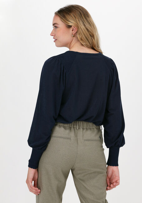 Blauwe MOS MOSH Top KAMILLA LONGSLEEVE BLOUSE - large