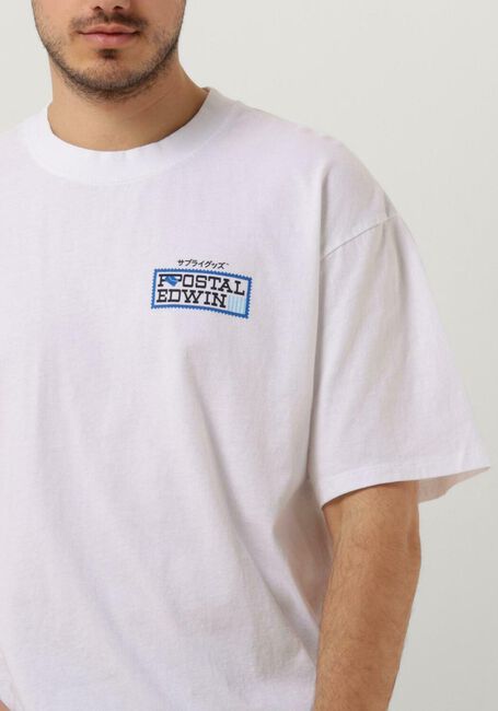 Witte EDWIN T-shirt POSTAL TS SINGLE JERSEY - large