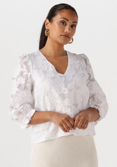 Witte SELECTED FEMME  SLFCATHI-SADIE 3/4 TOP FF - large