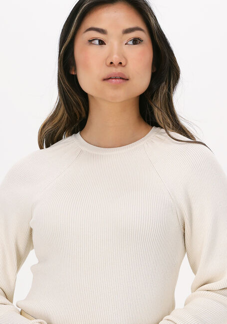 SECOND FEMALE Haut NERINE KNIT O-NECK en beige - large