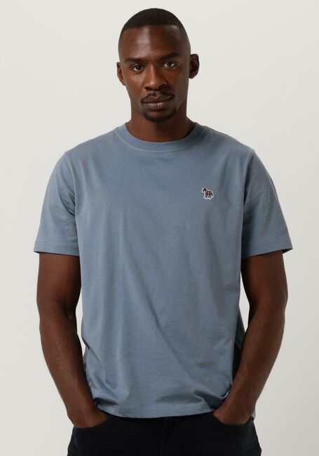 PS PAUL SMITH T-shirt MENS SS REG FIT TSHIRT ZEBRA BADGE Bleu clair - large
