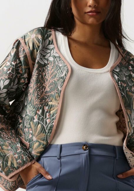 YDENCE Gilet JACKET YASMIN Vert foncé - large