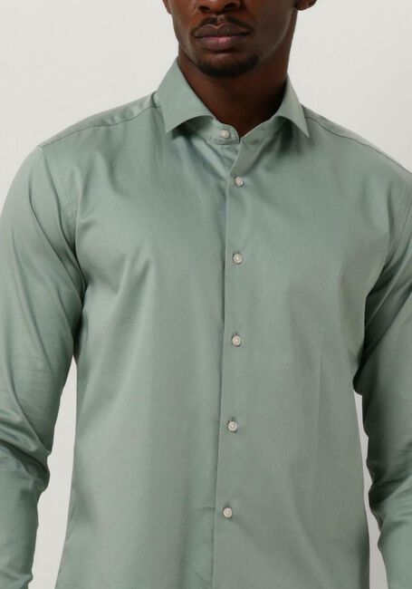 Groene GENTI Klassiek overhemd S9254-1109 - large