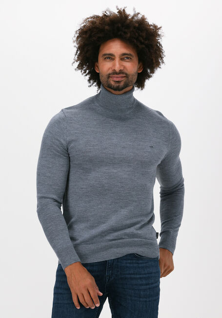 CALVIN KLEIN Col roulé SUPERIOR WOOL TURTLE NK SWEATE en gris - large