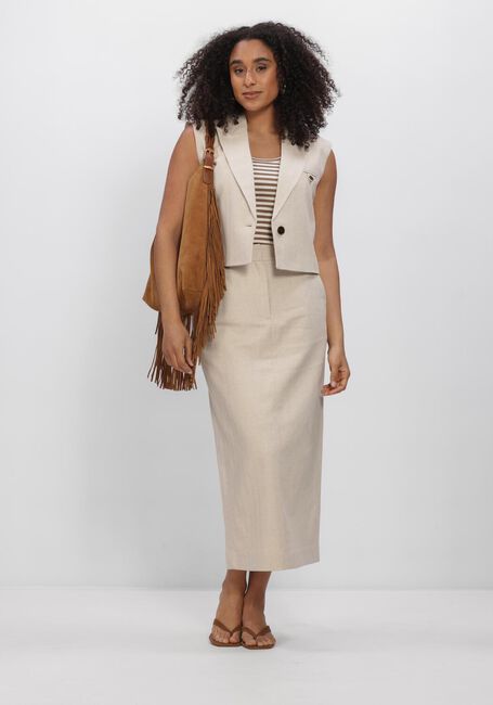 CO'COUTURE LEENACC LINEN FLOOR SKIRT Jupes en beige - large
