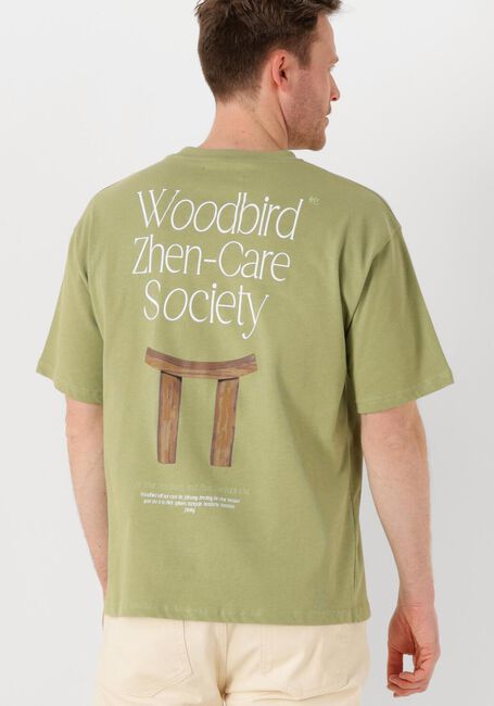 Groene WOODBIRD T-shirt WBBAINE ZHEN TEE - large