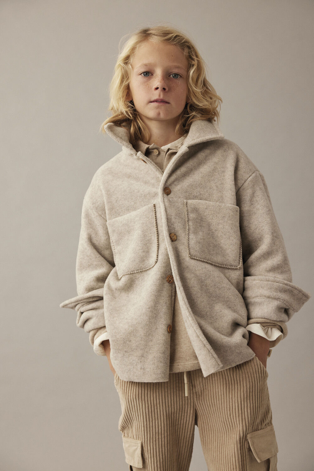 Grijze MY LITTLE COZMO Vest ALGHEROK294 - large