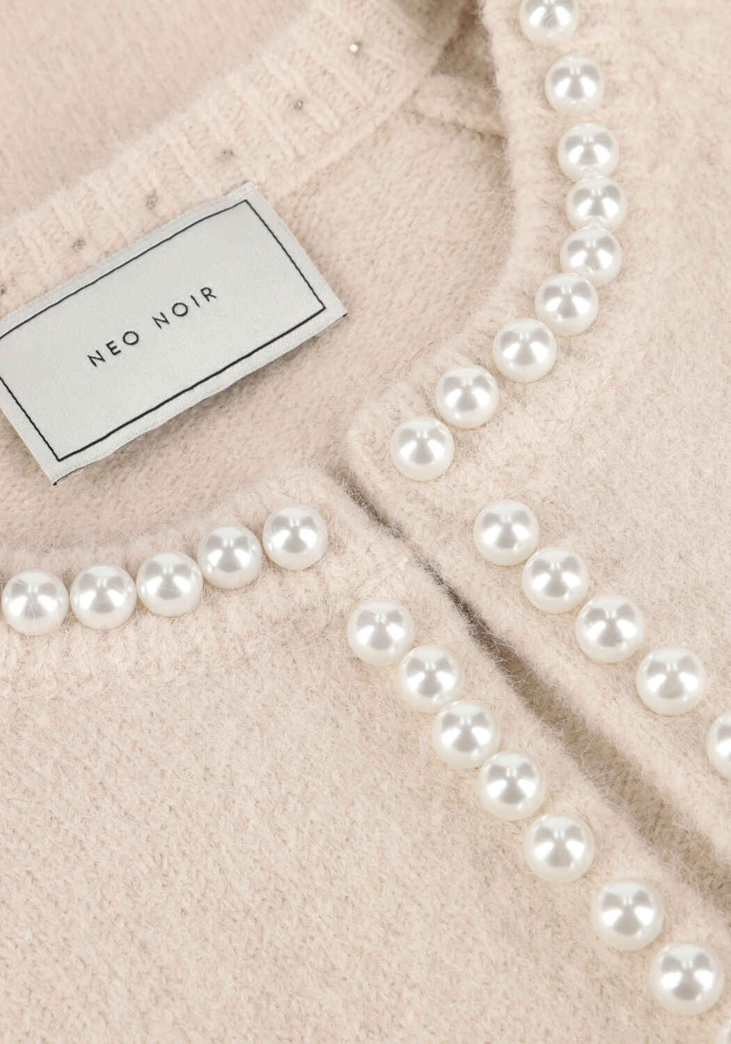 Creme NEO NOIR Vest LILLY PEARL KNIT CARDIGAN - large