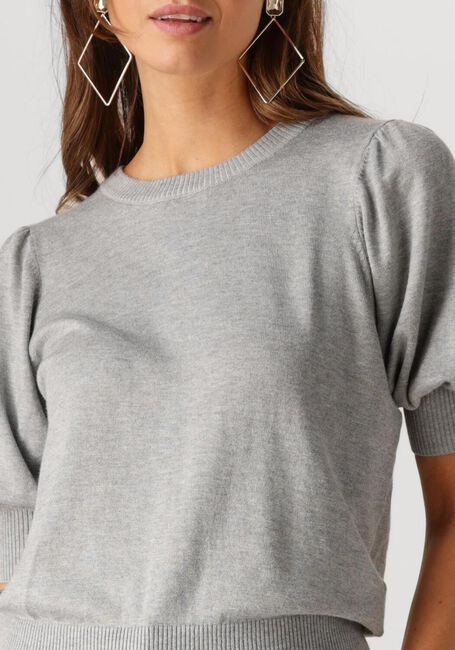 Grijze MINUS Top LIVA KNIT TEE - large