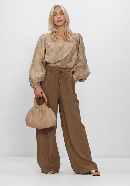 NUKUS KAOUTAR BLOUSE EMBROIDERY Blouses Sable - large