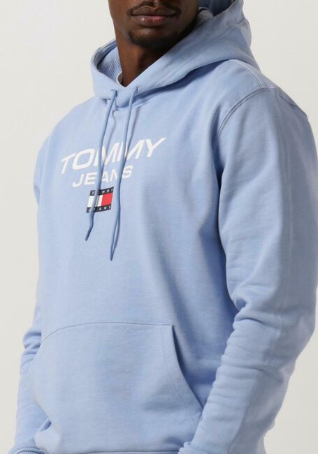 Lichtblauwe TOMMY JEANS Trui TJM REG ENTRY HOODIE - large