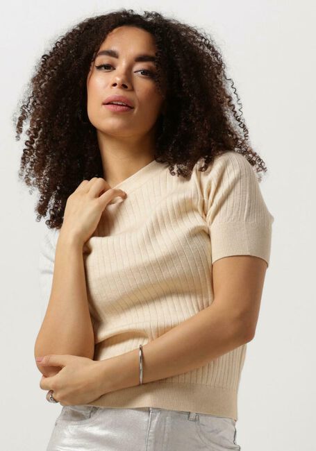 OBJECT T-shirt OBJNOELLE S/S KNIT T-SHIRT Sable - large