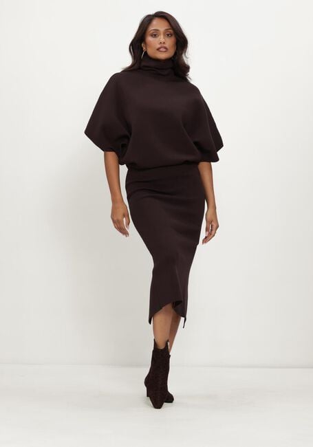NOTRE-V Robe midi NV-IYLA en marron - large