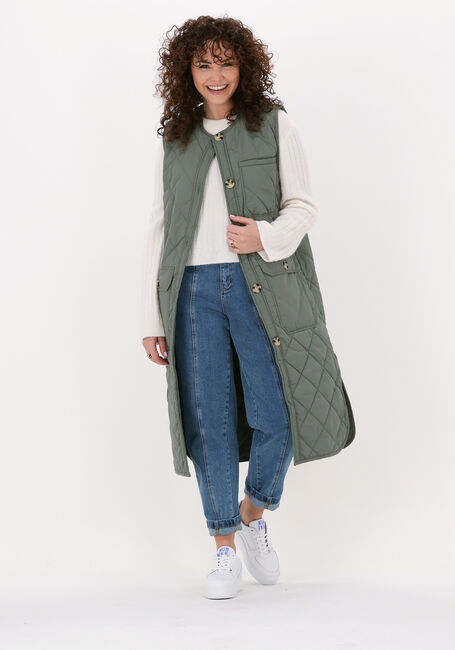 SECOND FEMALE Veste sans manches PRUDENCE WAISTCOAT en vert - large
