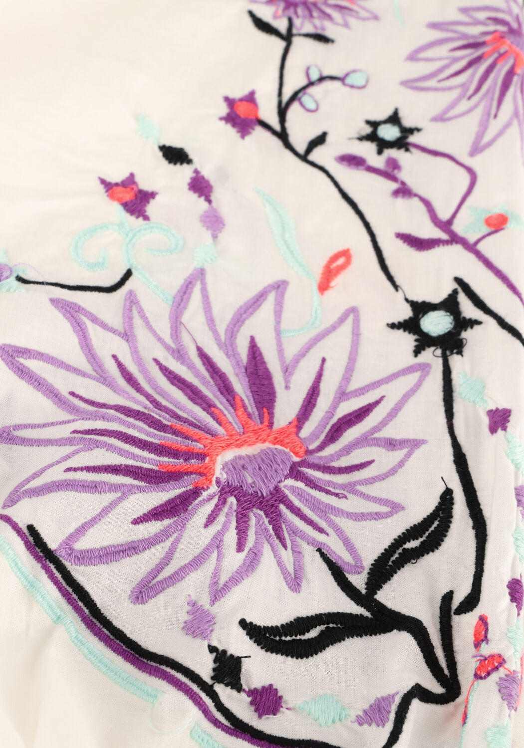 POM AMSTERDAM EMBROIDERY PURPLE BLOUSE Blouses Sable - large