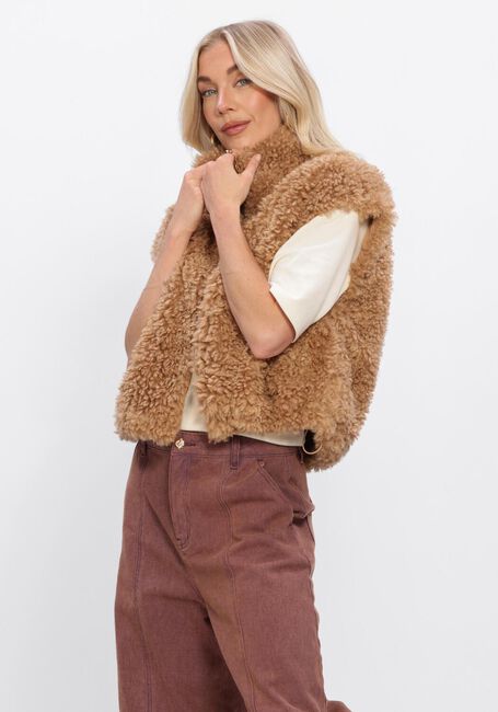 STUDIO AMAYA Gilet SIRA GILET en camel - large