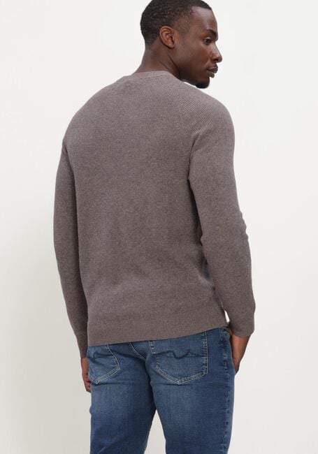 GENTILUOMO Pull ROUND LS en taupe - large