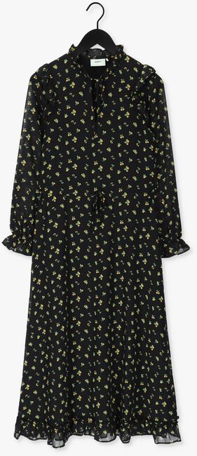 Zwarte MOVES Midi jurk JALINA DRESS 2426 - large