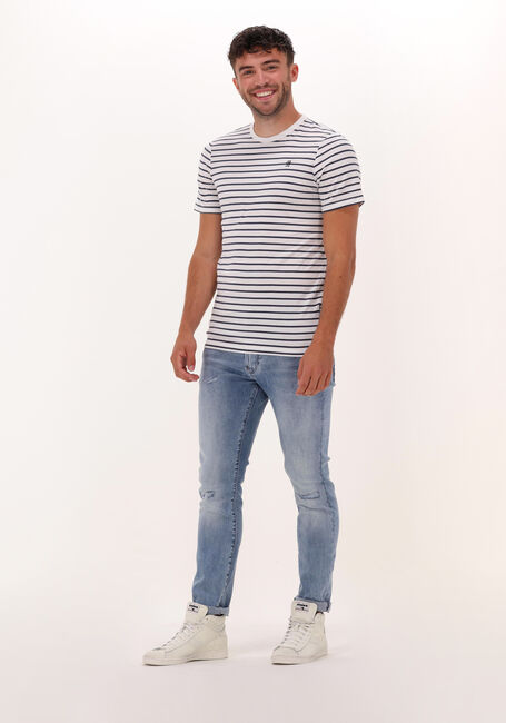 Grijze G-STAR RAW T-shirt STRIPE SLIM R T - large