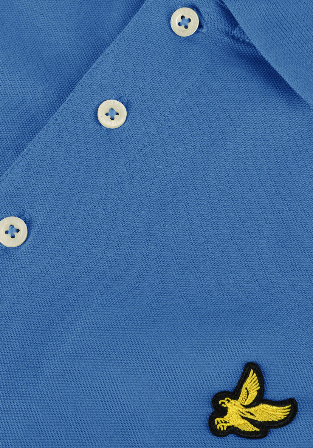 Blauwe LYLE & SCOTT Polo PLAIN POLO SHIRT - large