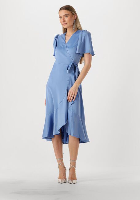 Y.A.S. Robe midi YASTHEA MIDI WRAP DRESS Bleu clair - large