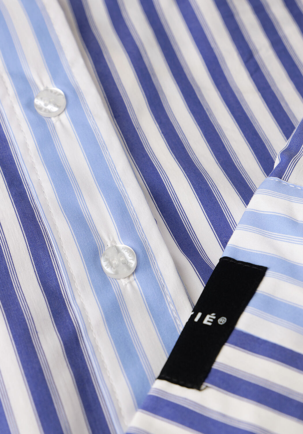 Blauwe HAUTE L'AMITI&Eacute;  LARK MIX STRIPE SHIRT - large