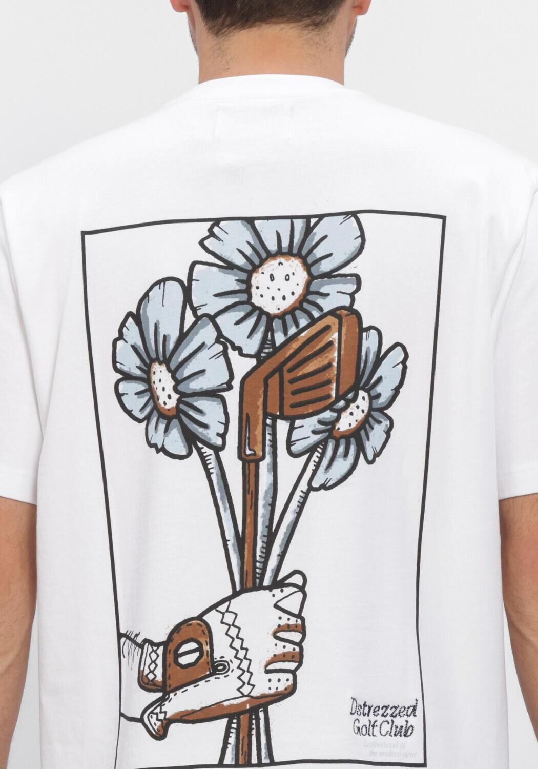 DSTREZZED Polo COLLIN ARTWORK TEE en blanc - large