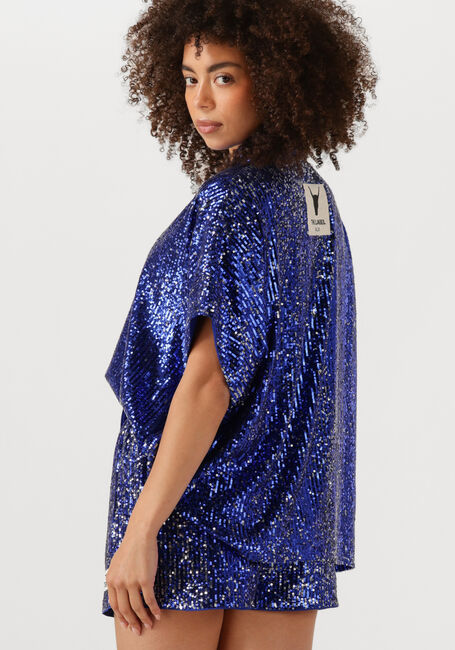 ALIX THE LABEL WOVEN SEQUINS TOP Blouses en bleu - large