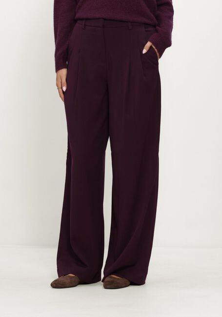 Bordeaux MSCH COPENHAGEN Pantalon MSCHHENRIKA HW PANTS - large