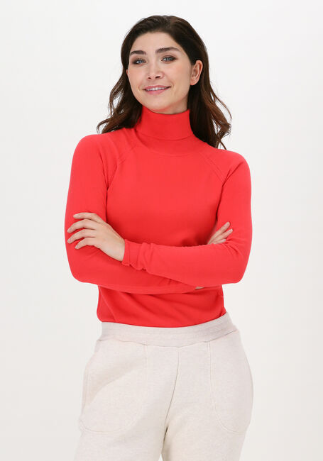 SUMMUM Col roul&eacute; TURTLE NECK SWEATER BASIC KNIT en rouge - large
