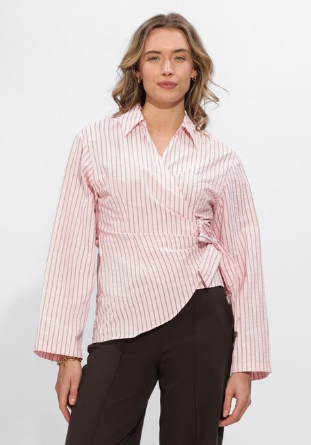 Roze NEO NOIR  TIFUNA STRIPE WRAP SHIR - large