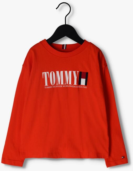 Oranje TOMMY HILFIGER  TOMMY GRAPHIC TEE L/S - large