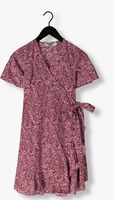 COLOURFUL REBEL Mini robe TELSI FLORAL SHORT SLEEVE WRAP DRESS en rose