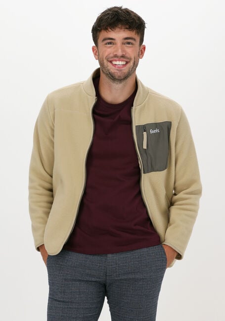Khaki FOR&Eacute;T Vest SILENCE FLEECE JACKET - large
