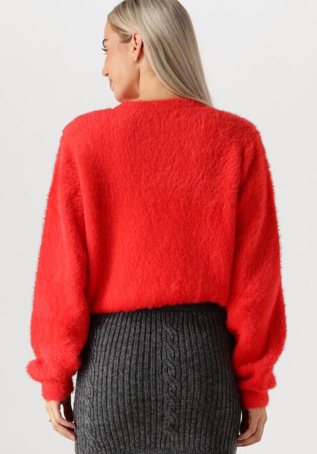 ALIX THE LABEL Pull LADIES KNITTED MOHAIR LOOK en rouge - large