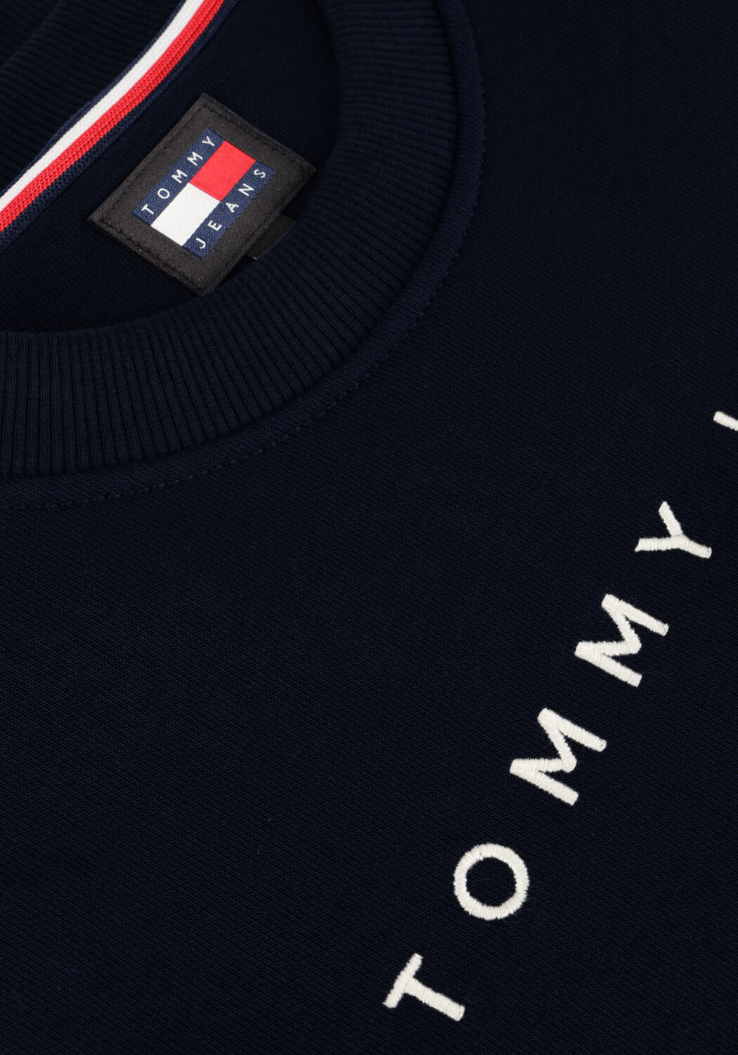 TOMMY JEANS Pull TJW REG LINEAR CREW en bleu - large