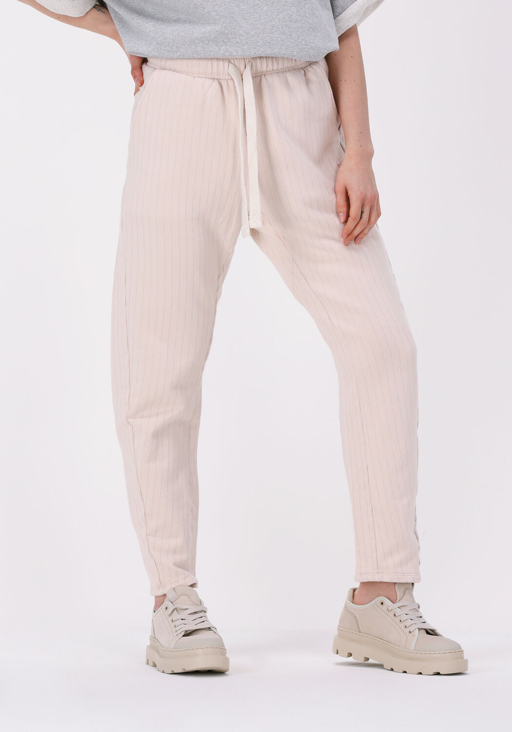 lichtroze 10days joggingbroek statement jogger pinstripe