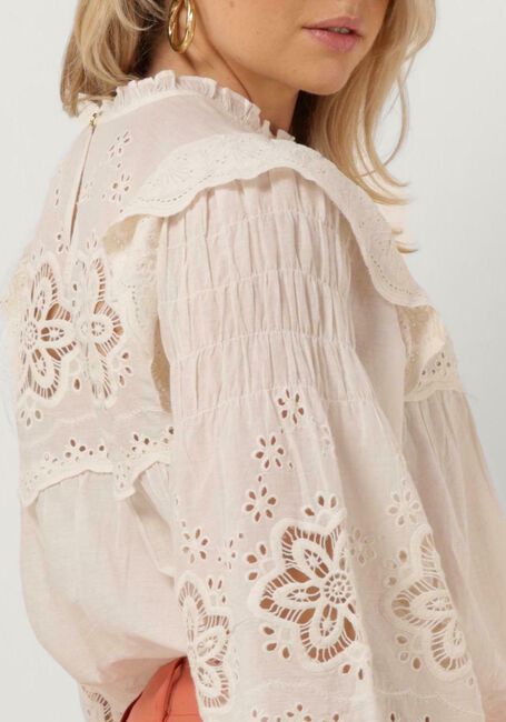 SUMMUM BLOUSE COTTON VOILE EMBROIDERY Blouses en blanc - large