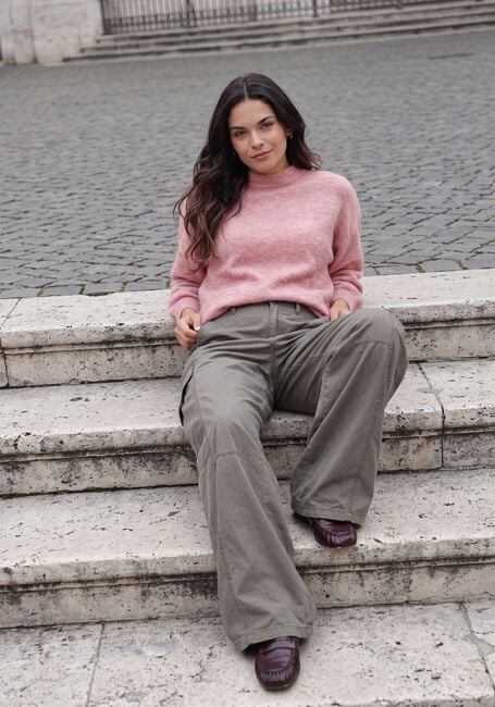 TWNS Pull HIGH-NECK PULLOVER, LONG SLEEVES en rose - large